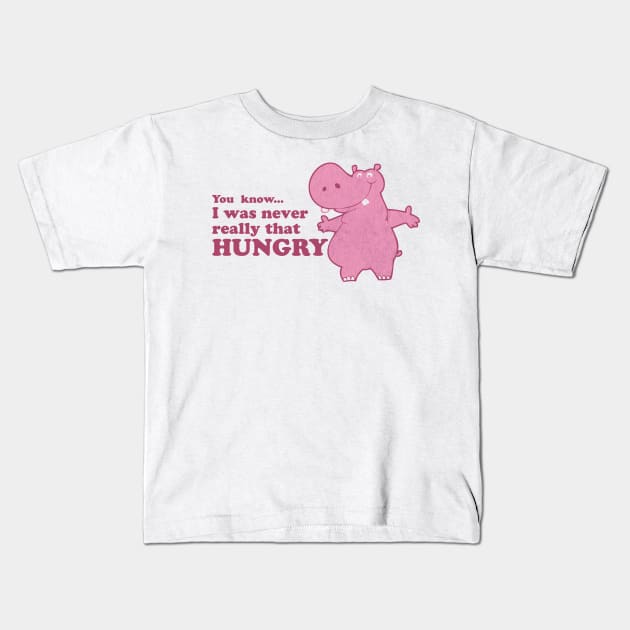 Hungry Hippo Kids T-Shirt by Clutch Tees